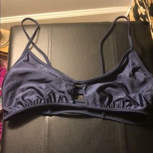 Navy blue Amuse swimsuit top